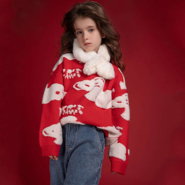 

cartoon round neck 2020 new middle school children's boys and girls' pullover thickened parent-child sweater t-shirt, Blue