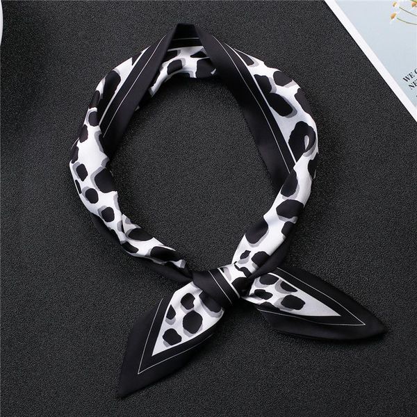 

2020 new neck scarf for women print silk skinny scarf female handbag scarfs sharp angle ribbons lady hair band wrist tie wmtrjg bdesybag, Blue;gray