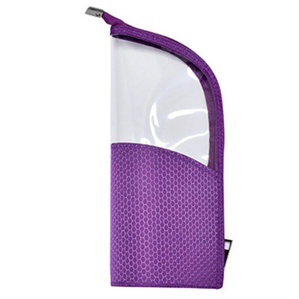 

2021 fashion tpu and oxford cloth portable carrying makeup bag cosmetic bags transparent brush holder for travel neceser