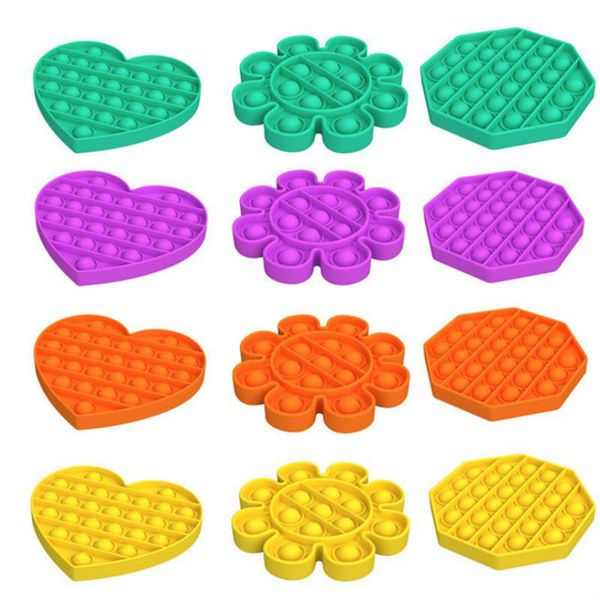 

push pop bubble sensory toy autism needs squishy stress reliever toys kid funny anti-stress pop it fidget reliver stress party gift