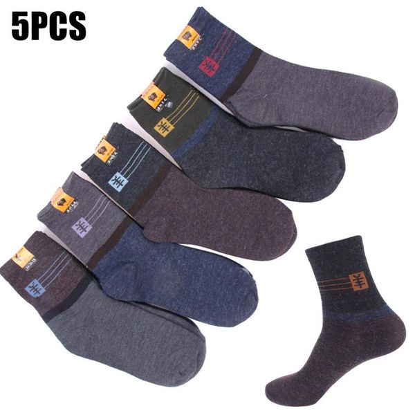 

5 pairs/set men ankle socks autumn winter home man casual crew sock xin-shipping, Black