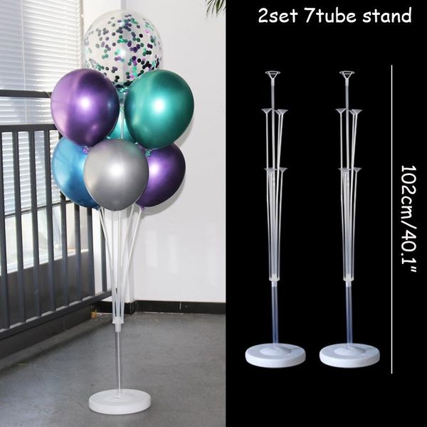 

1set 14 tubes воздушный шар держатель шары подставка колонка конфетти шар дети birthday party baby shower свадебные украшения принадлежности