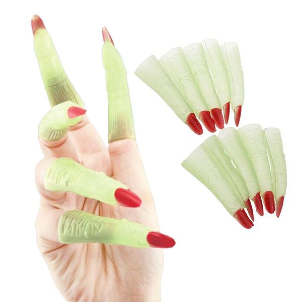 

zljq хэллоуин spoof палец дьявола demon зомби костюм ведьмы для вечеринок реквизит ложные nail наборы страшные костюмы yxlflf mx_home