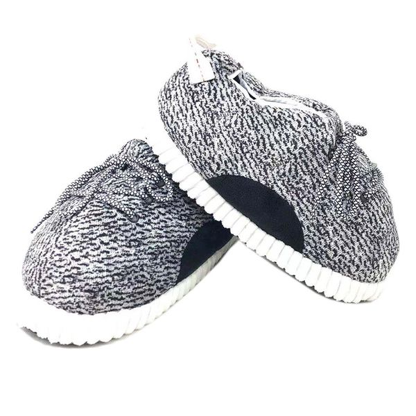 

winter warm slippers women  sneakers sliders woman house floor cotton shoes ladies slippers, Black