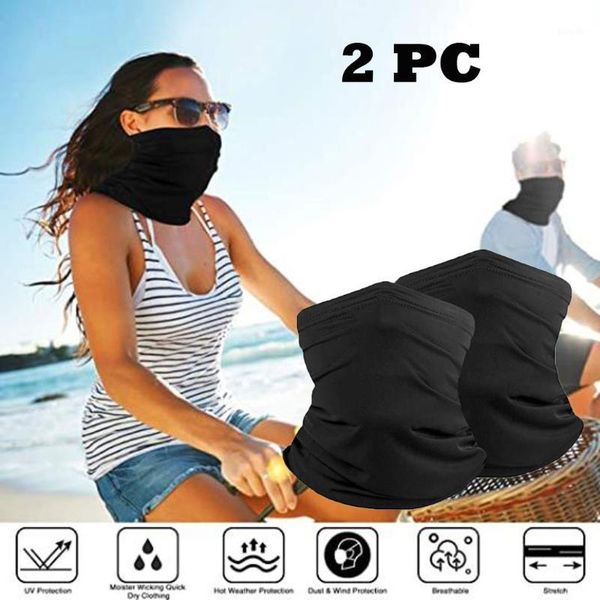 

30# multifunctional neck gaiter face bandana breathable bandanas neck gaiters balaclava camping scarf activities multi function1, Black