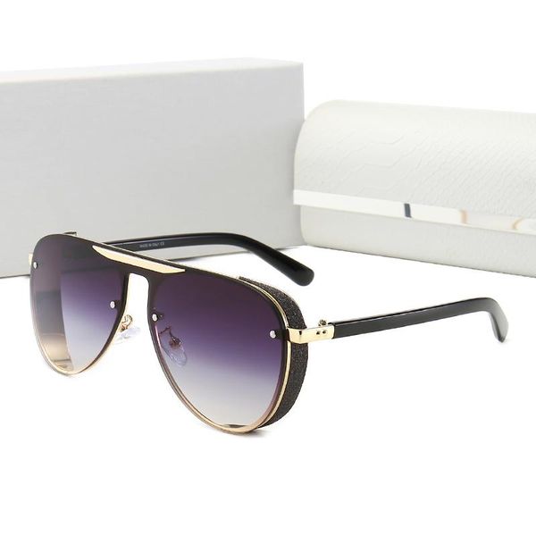 

2021 limted edition fashion designers women men metal vintage sunglasses fashion style square frameless uv 400 lens original box and case, White;black