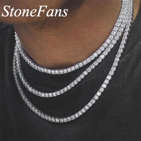 

chains stonefans pink tennis chain necklace men gold silver-plated vintage charm black crystal rhinestone choker women jewelry