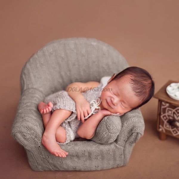 3 Teile/satz Neugeborenen Baby Posiert Mini Sofa Sessel Kissen Kleinkinder Fotografie Requisiten Poser Foto Zubehör LJ201014