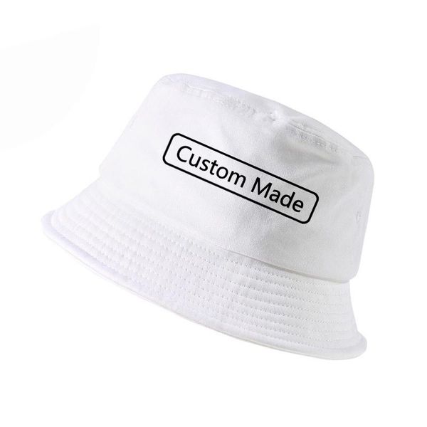 

cloches own design custom made bucket hat men women print logo fisherman panama, Blue;gray