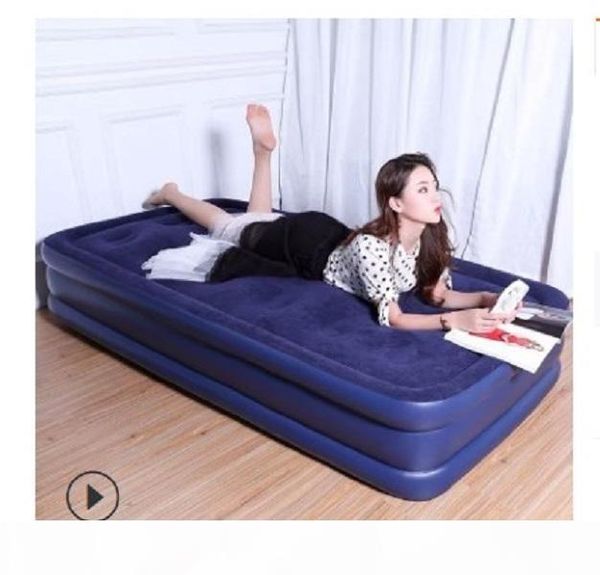 

2020 inflatable bed with three layers of honeycomb type portable folding, simple and thickened household double 196*145*47cm