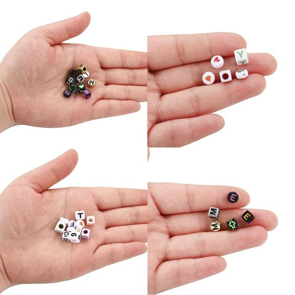 

120pcs round flat acrylic letter beads alphabet spacer loose beads for diy jewelry making finding supplies bracelet accessories h bbywst, Silver
