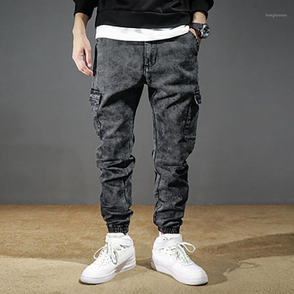 

pants men new streetwear casual outdoors solid work trousers multi-pocket pants jaqueta pantalones hombre joggers sweatpants1, Black