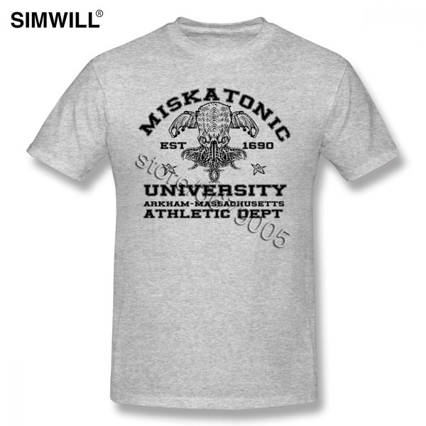 

mens pure tshirt miskatonic university short sleeves round neck cthulhu lovecraft tees leisure sport hooded sweatshirt hoodie men t shirt
