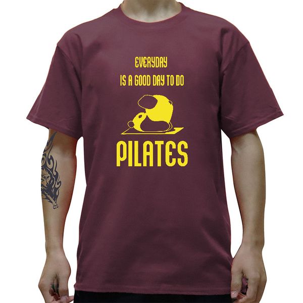 

everyday is a good day to do pilates funny graphic mens summer style fashion oversized streetwear hoodie designers t shirts sweatshirt