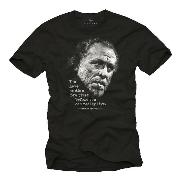 

2019 fashion cool writer mens t-shirt with charles bukowski quote - men sayings tees sport hooded sweatshirt hoodie