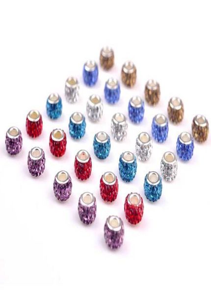 

браслет подвески кристалл pandora для отверстий шариков сыпучие большой diy ювелирных изделий bbyqo bdehome, Black