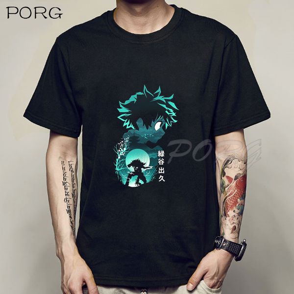 

anime hero izuku anime cosplay boku no hero academia short sleeve mens fashion japanese clothes sport hooded sweatshirt hoodie men t shirt
