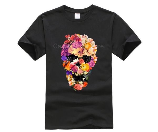 

round neck cool 's novelty design flowers skull print quality s quality fashion short sleeve tshirt hooded sweatshirt hoodie men t shir