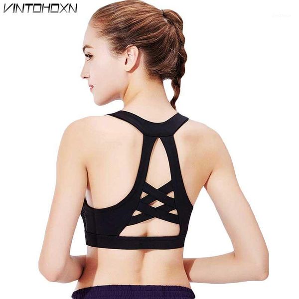 

gym clothing women sport fitness bra workout training vest female exercise running wireless women's yoga tank underwear 181091, White;black