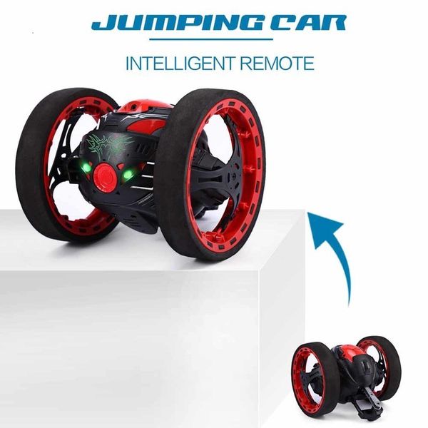 

mini cars bounce peg sj88 2.4ghz rc with flexible wheels rotation led light remote control robot car toys for gifts