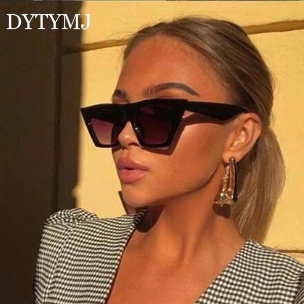 

sunglasses dytymj vintage luxury women classic cat eye sun glasses retro gradient outdoor lentes de sol mujer, White;black