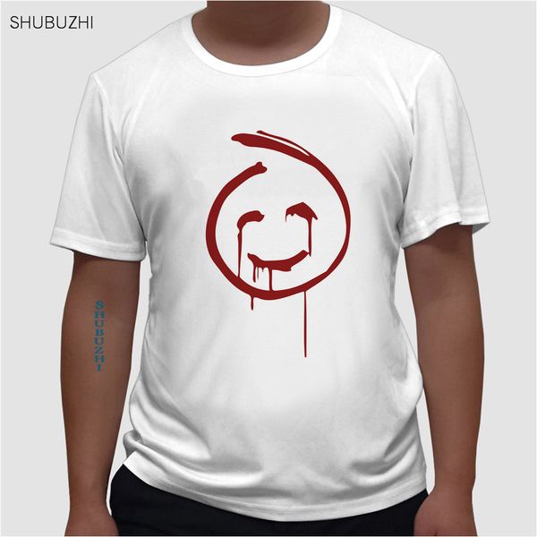 

человек t-shirt красный джон смайли футболка мужчины менталист с коротким рукавом одежда o-образным вырезом топы tee рубашки евро размер спо