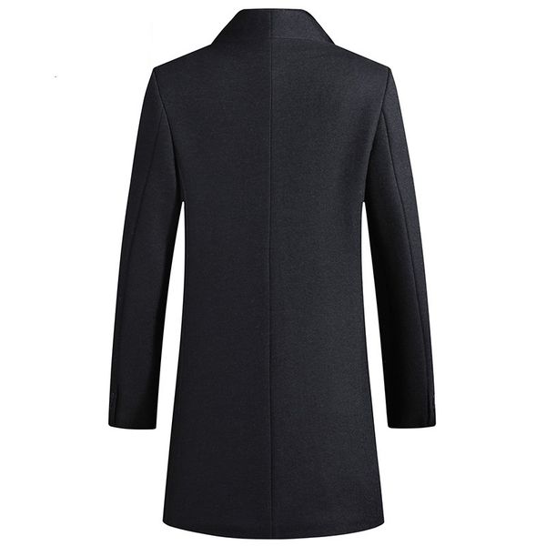 

2021 Winter Quality Warm Woollen Coat, Long Male Woolen Coats New Arrival, Wool Coat Men, Large Size M-3xl K5HP, Black