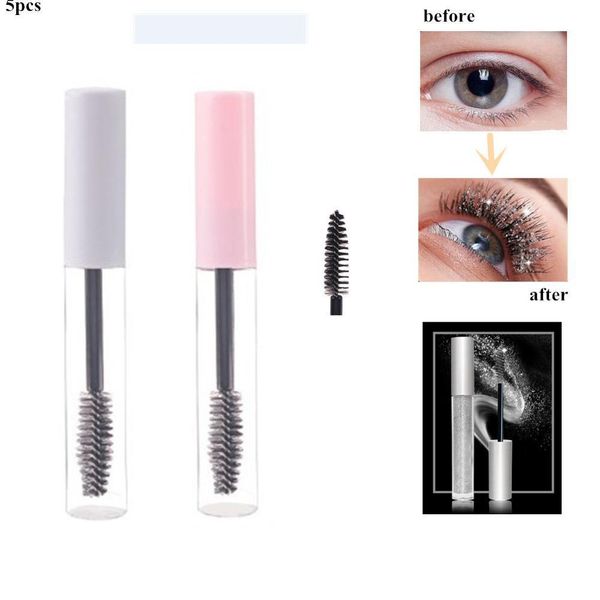 

5шт пустой ресницы труб круглый прозрачный труба с ресниц wand refillable тушь бутылки портативный макияж контейнер инструмент 10мл кпт yxlv