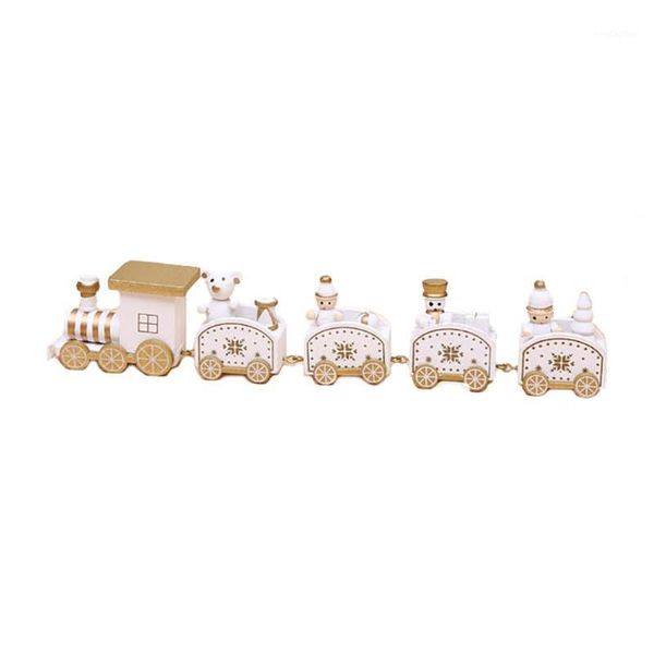 

christmas decorations wooden mini craft train ornaments decor garden accessories home decoration gifts for children -white1