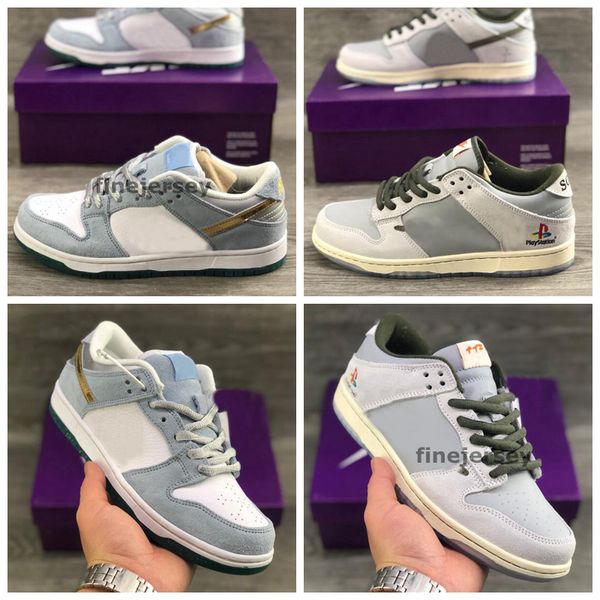 

2021 new sean cliver x travis gold sliver sb playstation dunks low running shoes for women mens trainers outdoor sneakers zapatos