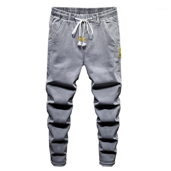 

2020 mens jeans denim men trousers new slim fit casual jeans men slim elastic waist pants yjj361, Blue