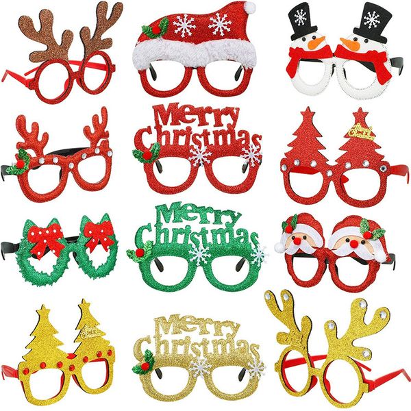 

christmas ornaments children christmas universal toys santa claus snowman antlers christmas decoration glasses ing