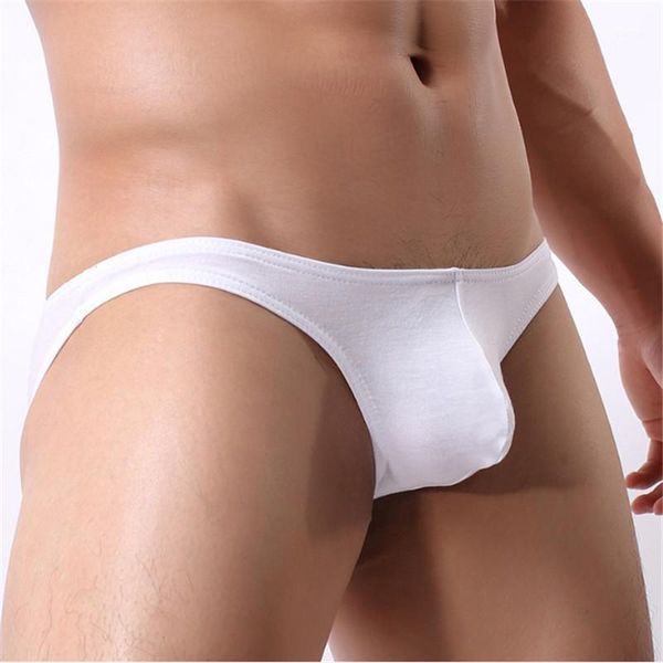 

natural dyeing cotton male underwear mini but men's low briefs in multicolors narrow waistband belt panties1, Black;white