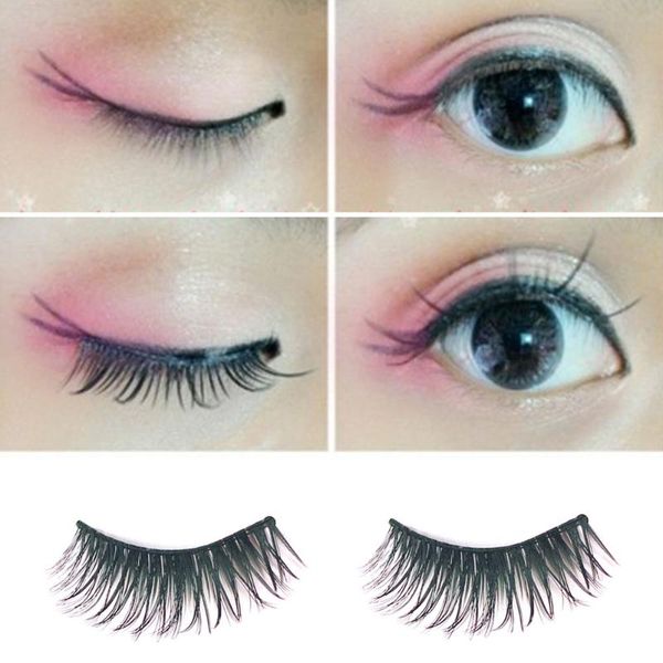 

false eyelashes beauty natural long thick soft fake handmade