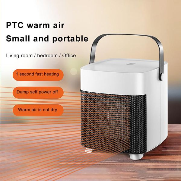 

mini small office home silent fan space heater electric heating fan 1200w portable warmer winter electric heating#g30