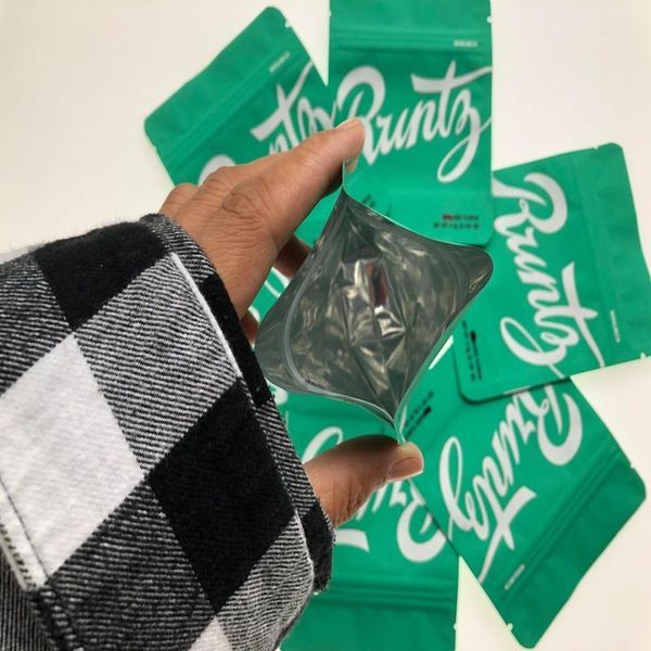 

runtz green matt майларовый сумка 3.5gram medicated edibles местное пахнут proof сумочки 3.5g майлара сумки голограмма наклейки и задняя эти