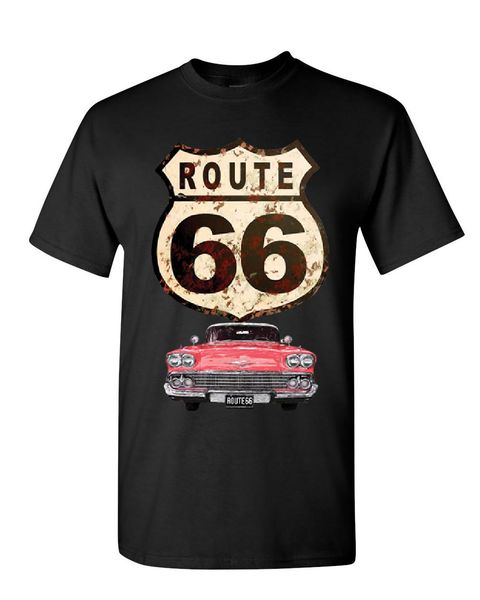 

route 66 retro car the mother road american classic mens cartoon men new fashion hoodie designers t shirts sweatshirt