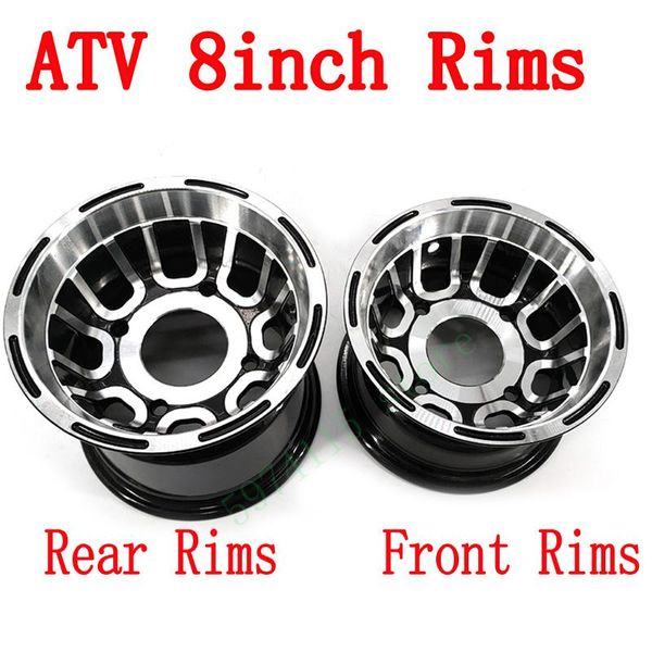 

motorcycle wheels & tires atv accessories front and rear wheel hub 8 inch go-kart off-road 4 aluminum rims for 19 /20 /21x7.00-8 18 /20x9.50
