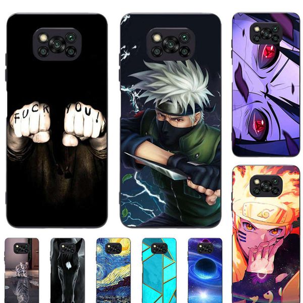 

naruto for millet pocophone small x3, nfc cover, tpu soft cover, super mom and dad, silicone cartoon layer