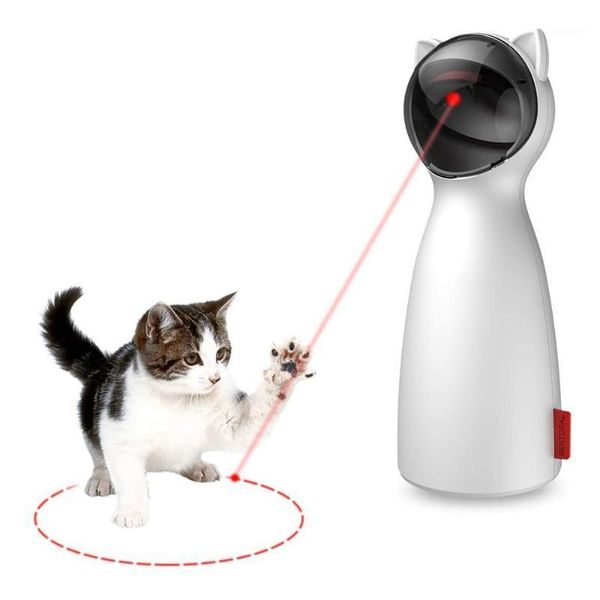 

cat interactive led laser funny toy auto rotating exercise training entertaining multi-angle adjustable usb charge for cats toy1