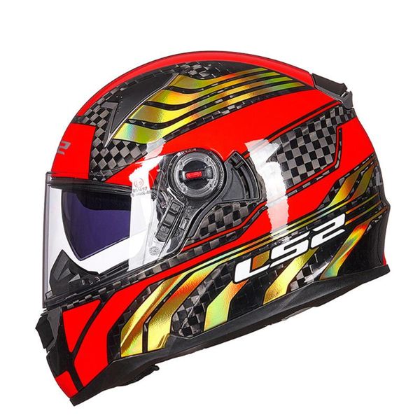 

motorcycle helmets ls2 ff396 dual visors helmet 12k carbon full face racing