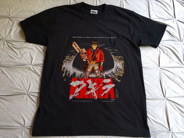 

vintage 80s akira t shirt stedman tag 5050 rare манга аниме перепечатки спорта толстовка с капюшоном толстовка