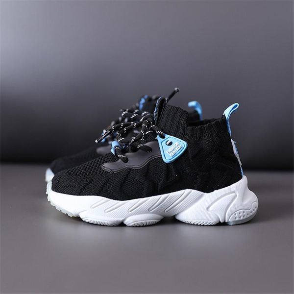 

2020 новая детская обувь unisex малышей мальчики девочки кроссовки свет mesh дышащие мода повседневная одежда детская одежда обувь размер 21, Black