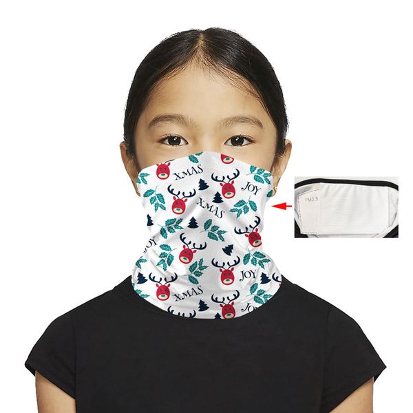 

children christmas bib autamn winter warm mouth nose protection mask face mask inner fleece filter design face cover face mask vt1813