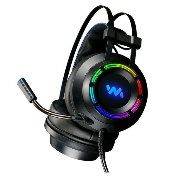 

7.1 gaming headset with microphone for pc computer gamer professional noise reduction headphone