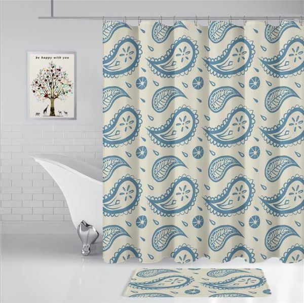 

water proof digital printing shower curtain geometric animal flower printing