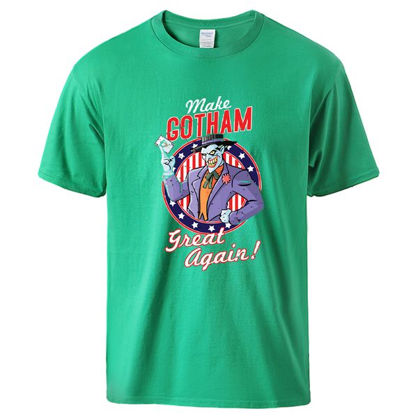 

make gotham great again joker man causal tee fashion comic summer short sleeve sportswear sport hooded sweatshirt hoodie men t shirt
