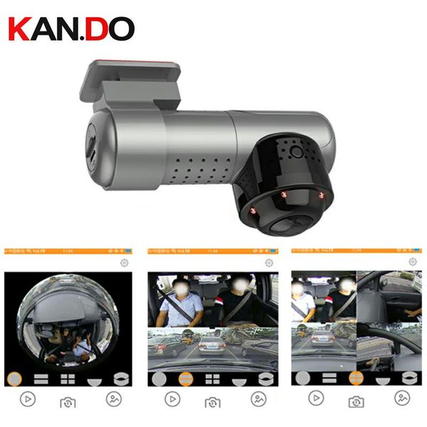 

kits 2160pixel vehicle dvr camera parking monitor 360 degree view panoramic car 360° for taxi drive dash, Black;white