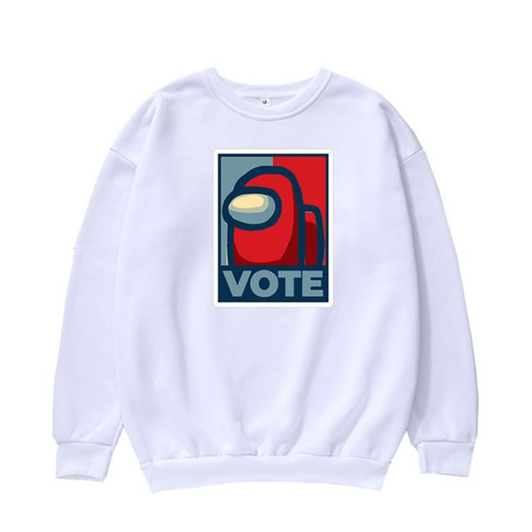 

men pullover hoodie sweatshirt game among us 2020 winter autumn solid black white o-neck hip hop hoodies sweat c0127
