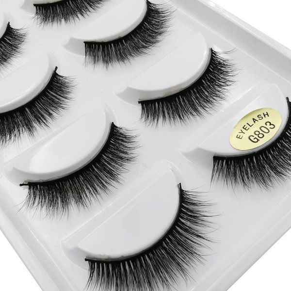 

shidishangpin 100pairs 3d lash пушистый многоразовый ложные ресницы natural mink ресницы dramatic lashes поддельные для макияжа maquiagem jl